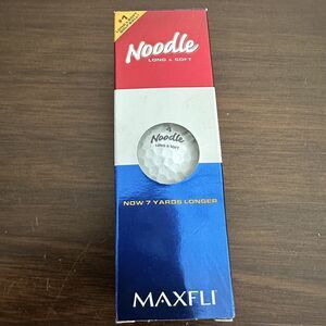 MAXFLI Noodle Long & Soft 4 Golf Balls Division Of Taylor Made 3 Pack White 2003